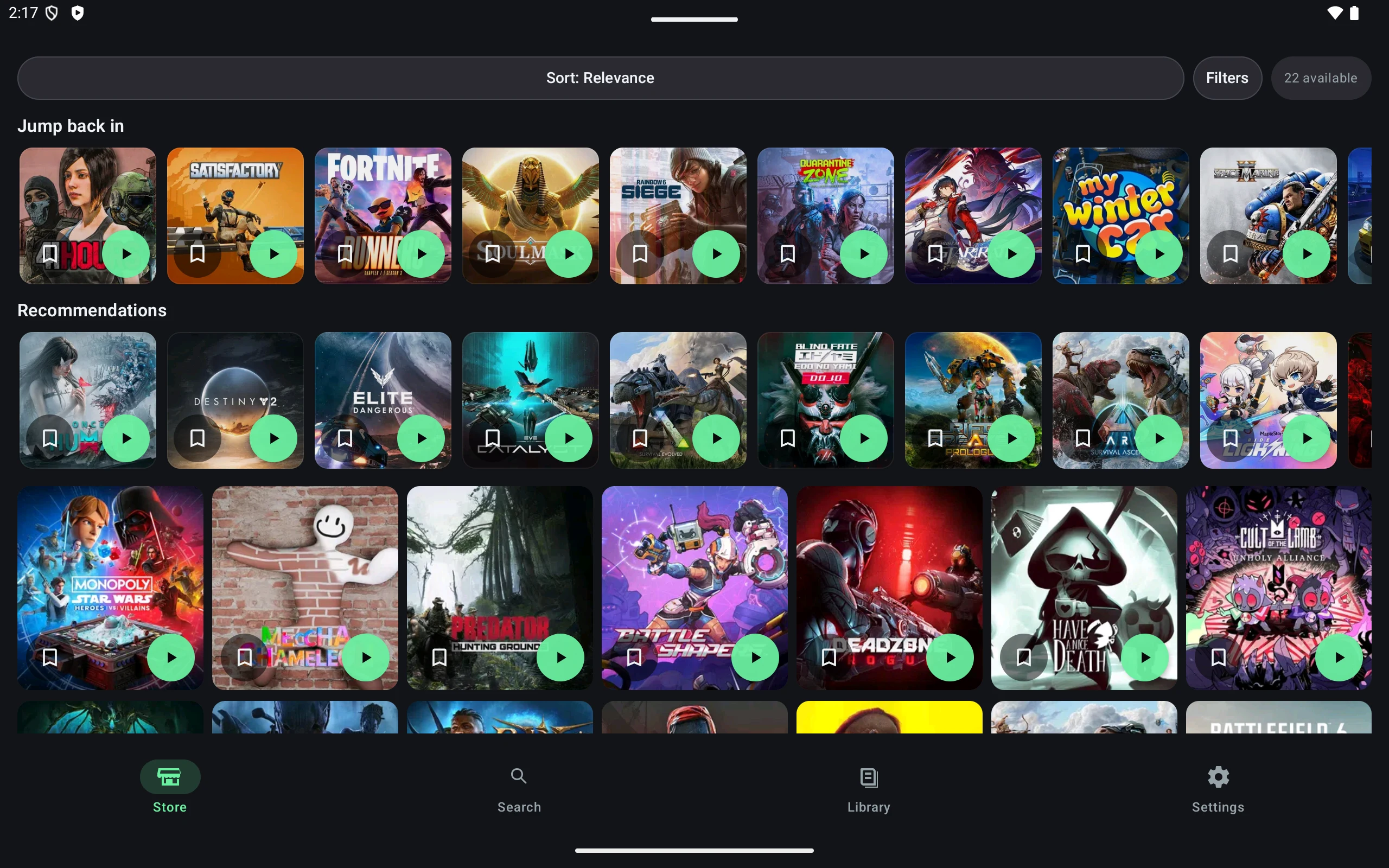 OpenNOW screenshot